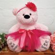 Baby Princess Teddy Bear 40cm Light Pink