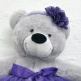 Ballerina Baby Teddy Bear 40cm Grey