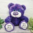 1st Birthday Hollywood Bear 30cm Plush - Purple