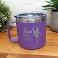 Dance Coach Travel Tumbler Coffee Mug 14oz Purple