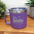 Godmother Travel Tumbler Coffee Mug 14oz Purple