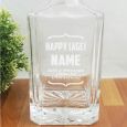 40th Birthday Engraved Personalised Whisky Decanter 700ml