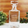 Engraved Personalised Whisky Decanter 700ml