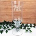  21st Birthday Engraved Personalised Pilsner Glass (M)