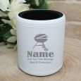 Poppy Engraved White Can Cooler Personalised