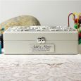 Personalised Baby White Wood Keepsake Box