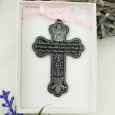 Bless This Child Crib Protection Cross - Pink