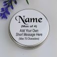 Pearl Rosary Beads Personalised Baptism Tin