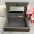 Photo Keepsake Trinket Jewellery Box - Charcoal Grey