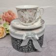 White Rose Cup & Saucer in Mum Gift Box