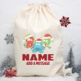 Personalised Christmas Santa Sack 80cm- Monsters