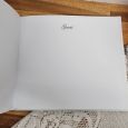 Funeral Guest Book White Silver Butterfly