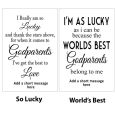 Godparent White Gallery Collage Frame Typography Print