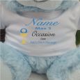 Personalised First Holy Communion Bear  - Blue
