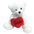 Grandma white Bear with Love Heart 20cm