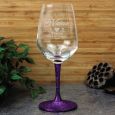 Page Boy Engraved Personalised Wine Glass 450ml