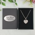 Aunt Heart Pendant Necklace in Personalised Box