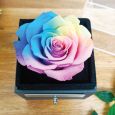 Eternal Rainbow Rose 90th Jewellery Gift Box