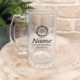 Basketball Coach Personalised Glass Beer Stein