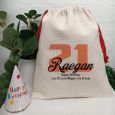 21st Birthday Party Sack Gift Bag 35cm