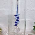 Valentines Day Candle Holder with Sapphire Suncatcher