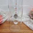 Baby Christening Glass Candle Holder Sun Angel