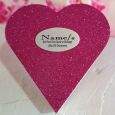 Birthday Glitter Heart Gift Box with Message