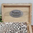 Naming Day Tree Of Life Boho Carved Wooden Box