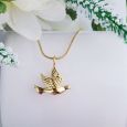 Gold Dove Memorial Cremation Urn Necklace