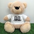 90th Birthday Bear with T-Shirt 40cm Cream