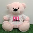 60th Birthday Personalised Bear with T-Shirt - Light Pink 40cm