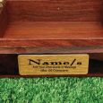 80th Birthday Carved Mandala Wood Trinket Box