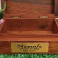 Aunt Unicorn Gold Inlay Wood Trinket Box