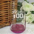 21st Birthday Engraved Personalised Glass Tumbler (M)