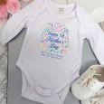 Personalised Mothers Day  Bodysuit -Floral
