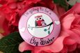 Baby Shoer Badge Pink Owl