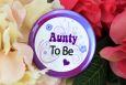 To Be....Baby Shower Badge Purple 