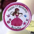 1st Birthday Personalised Princess Badge