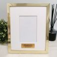 18th Birthday Personalised Photo Frame Gold