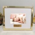 Naming Day Personalised Photo Frame Gold