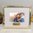 Uncle Personalised Photo Frame Gold