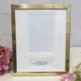 Baby Personalised Photo Frame 4x6 Gold