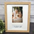 Baptism Wooden Photo Frame with Personal Message