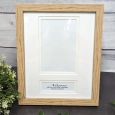 Baptism Wooden Photo Frame with Personal Message