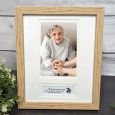 Memorial Wooden Photo Frame with Personal Message