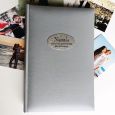 Personalised Christening Day Album 300 Photo Silver