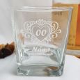 70th Birthday Engraved Personalised Scotch Spirit Glass (F)