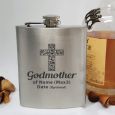 Godmother Silver Flask - Personalised Gift
