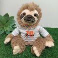 70th Birthday Personalised Sloth Plush - Curtis