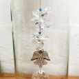 Heavenly Angel Memorial Glass Candle Holder Sapphire